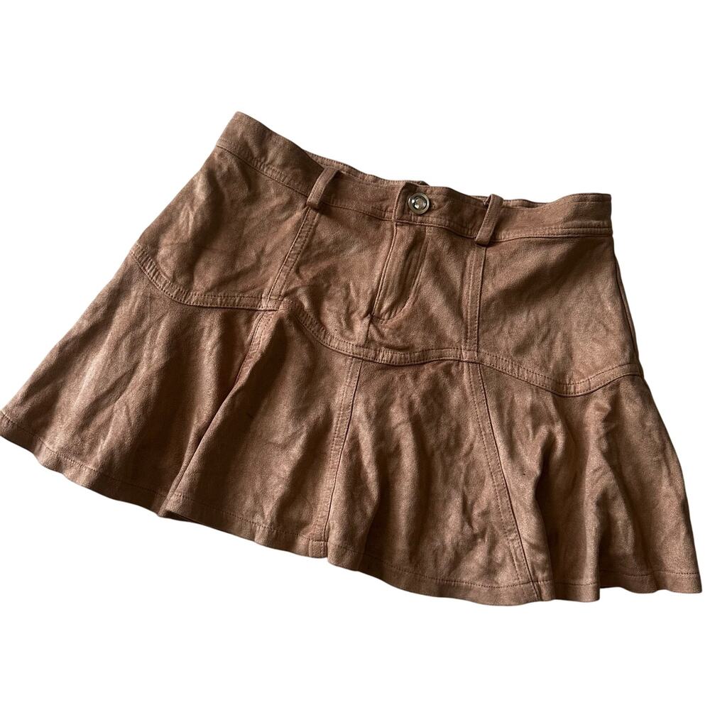 Pink Rock Faux Suede skirt